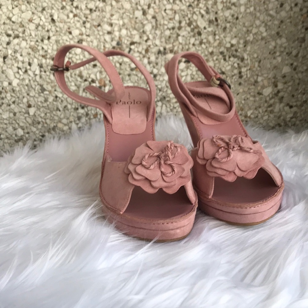 Linea Paolo suede platforms 8M